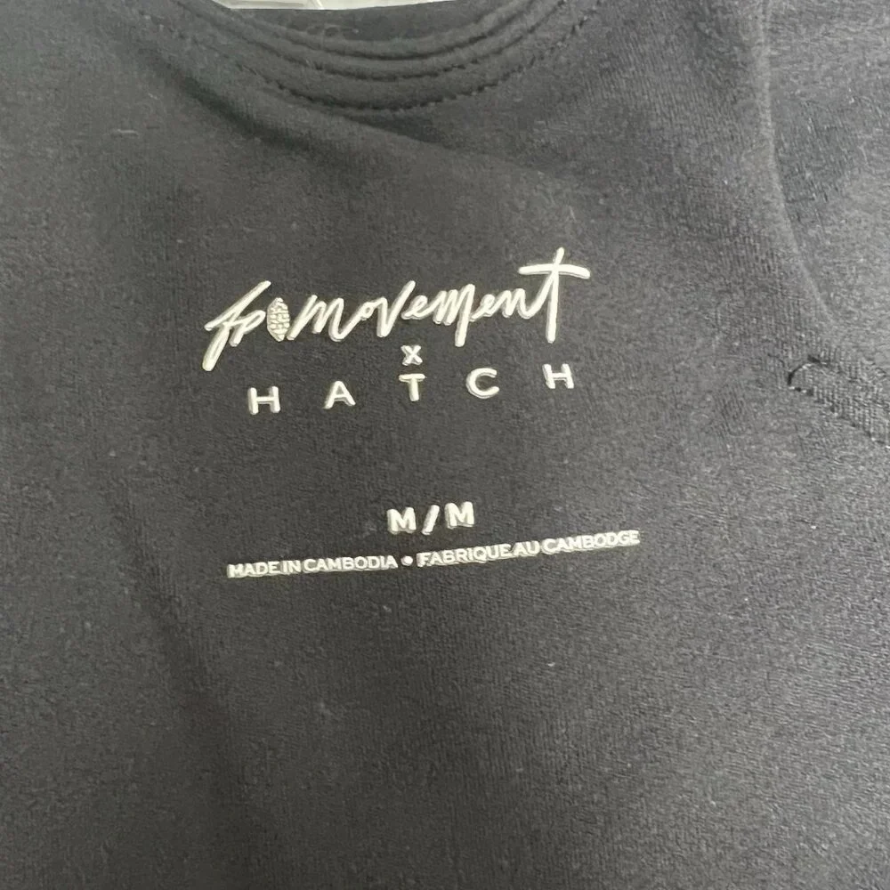 NWT $68 Free People X Hatch Maternity Bra Medium Black Never Better Square Neck - Picture 13 of 15